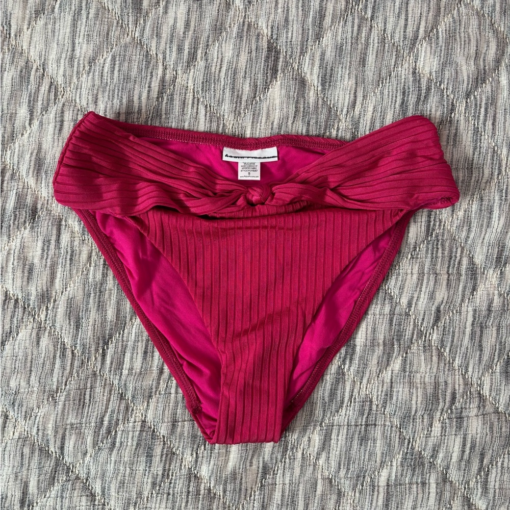 Robin Piccone Pink High Waisted Bikini Bottom Sz Small NWOT | Bikini Bottom NEW-